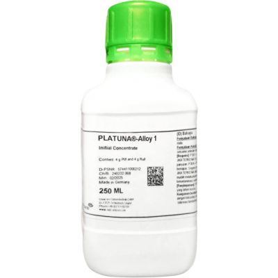 Dung dịch pha mới hợp kim Platuna Alloy 1 (4g Pt/L + 4g Ru/L)
